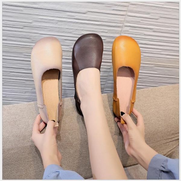 women flats genuine leather handmade shoes woman loafers round toe autumn flat casual shoes comfortable soft sole, Black
women flats genuine leather handmade shoes woman loafers round toe autumn flat casual shoes comfortable soft sole, Black