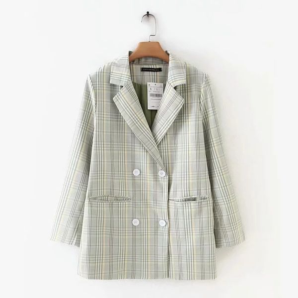 дизайнер приграничное европы и одежда 2020 осень новый светло-зеленый плед двубортный случайный маленький костюм американских женщин женщина, White;black
дизайнер приграничное европы и одежда 2020 осень новый светло-зеленый плед двубортный случайный маленький костюм американских женщин женщина, White;black