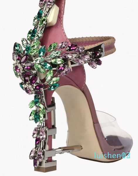 summer luxury strange heel crystal designer shoes woman pvc high heel sandals 2019 padlock ankle strap rhinestone sandals l13, Black
summer luxury strange heel crystal designer shoes woman pvc high heel sandals 2019 padlock ankle strap rhinestone sandals l13, Black
