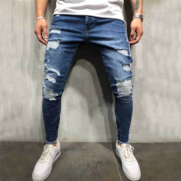 luxury fashion men's ripped denim jeans men's tight-fitting slim-fit pencil pants casual men's denim ripped trousers jeans of, Blue
luxury fashion men's ripped denim jeans men's tight-fitting slim-fit pencil pants casual men's denim ripped trousers jeans of, Blue