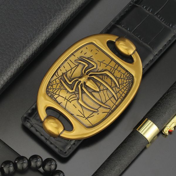 retro spider slide buckle belt men designer luxury genuine leather waist strap casual young men ceinture homme, Black;brown
retro spider slide buckle belt men designer luxury genuine leather waist strap casual young men ceinture homme, Black;brown