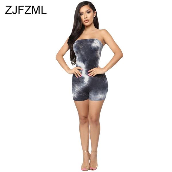 tie dyeing print summer beach party playsuit women off the shoulder wrap chest slim jumpsuit casual strapless open back bodysuit, Black;white
tie dyeing print summer beach party playsuit women off the shoulder wrap chest slim jumpsuit casual strapless open back bodysuit, Black;white