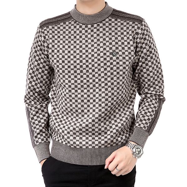 men's plaid sweater thick warm cashmere sweaters jacket knitted pullovers o neck knit jumpers warm outerwear 2020 autumn winter, White;black
men's plaid sweater thick warm cashmere sweaters jacket knitted pullovers o neck knit jumpers warm outerwear 2020 autumn winter, White;black