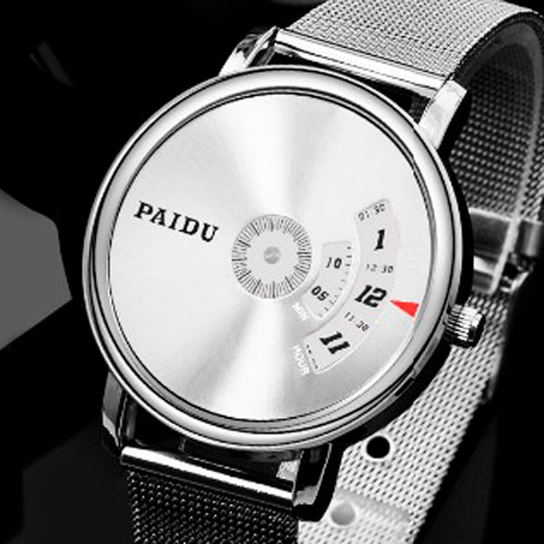 2020 relogio masculino paidu casual man watch fashion creative turntable watches men stainless steel mesh band quartz watches, Slivery;brown
2020 relogio masculino paidu casual man watch fashion creative turntable watches men stainless steel mesh band quartz watches, Slivery;brown