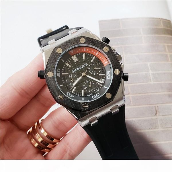 3a + luxury wristwatch royal oak watch men's wristwatch multi-function satch rubber watchband sports wristwatch, Slivery;brown
3a + luxury wristwatch royal oak watch men's wristwatch multi-function satch rubber watchband sports wristwatch, Slivery;brown