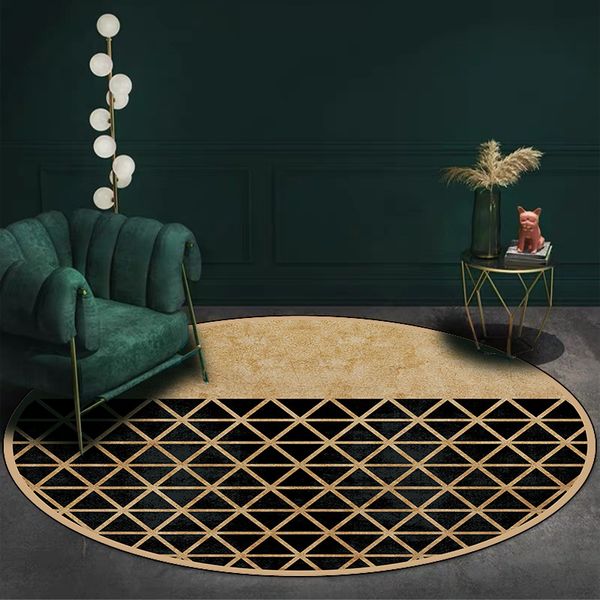carpets luxury black gold round carpet fashion plaid soft living room bedroom bedside chair rugs non-slip bathroom mats tapetes tapis
carpets luxury black gold round carpet fashion plaid soft living room bedroom bedside chair rugs non-slip bathroom mats tapetes tapis