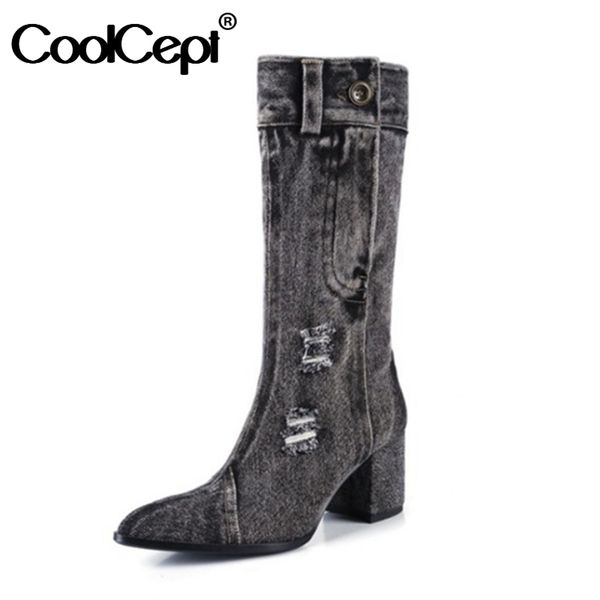 coolcept women short boots fashion zipper thick high heel shoes woman mid calf boot casual daily lady footwear size 34-40, Black
coolcept women short boots fashion zipper thick high heel shoes woman mid calf boot casual daily lady footwear size 34-40, Black