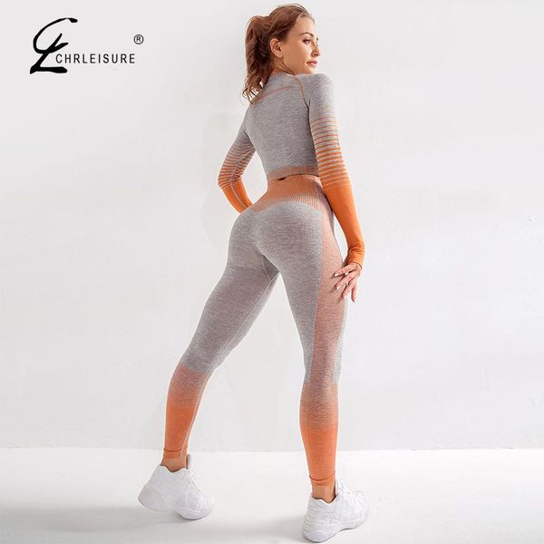 seamless tracksuit women side stripe two piece set jogging femme jogging female long sleeve fitness high waist push, Gray
seamless tracksuit women side stripe two piece set jogging femme jogging female long sleeve fitness high waist push, Gray