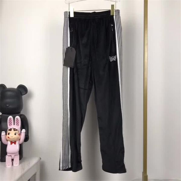 track 2021 needles trousers pants quality hip hop high awge butterfly embroidery new pants japan needles sweatpants ahsuv, Black
track 2021 needles trousers pants quality hip hop high awge butterfly embroidery new pants japan needles sweatpants ahsuv, Black