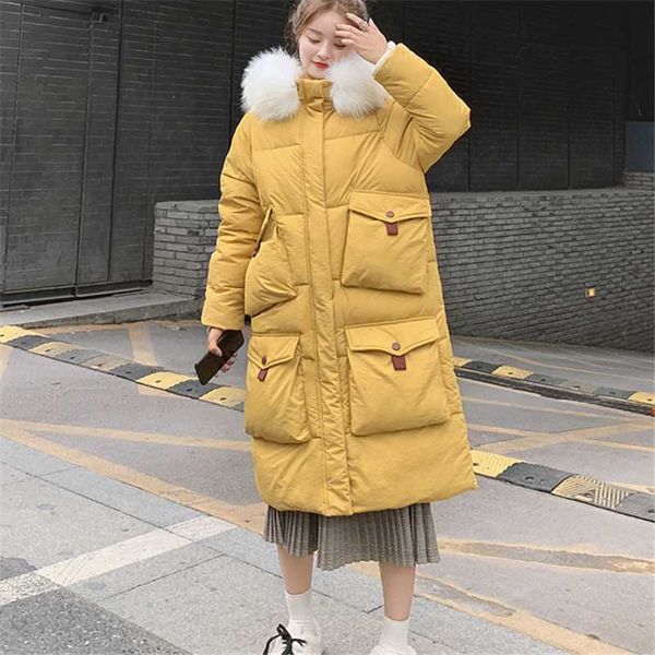 mid-length cotton coat women 2020 winter fashion new hooded fur collar thickening warmth loose cotton coat tide 055, Black
mid-length cotton coat women 2020 winter fashion new hooded fur collar thickening warmth loose cotton coat tide 055, Black