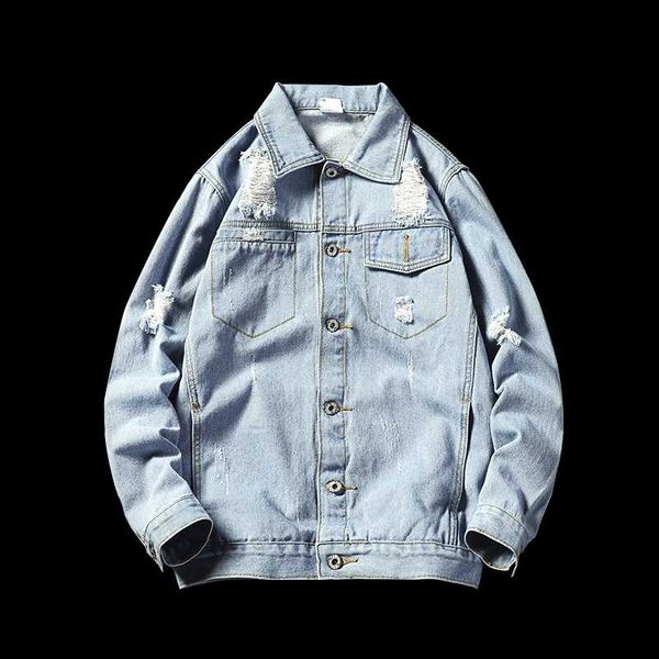 men's denim jacket hip hop retro denim jacket street casual pilot harajuku fashion hole slim buttoned sky blue men's, Black;brown
men's denim jacket hip hop retro denim jacket street casual pilot harajuku fashion hole slim buttoned sky blue men's, Black;brown