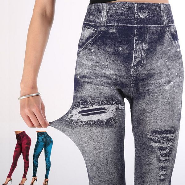 loozykitwomen's imitation jeans yoga pants stretchable slim fitness leggings denim jeans hips tights sports pencil pants casual, White;red
loozykitwomen's imitation jeans yoga pants stretchable slim fitness leggings denim jeans hips tights sports pencil pants casual, White;red