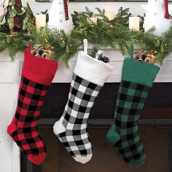 3 colors knit christmas stockings buffalo check christmas stocking plaid xmas socks candy gift bag indoor christmas decorations kha542
3 colors knit christmas stockings buffalo check christmas stocking plaid xmas socks candy gift bag indoor christmas decorations kha542