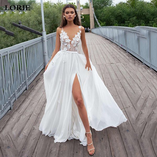 lorie beach wedding dress chiffon spaghetti bridal dresses with 3d flowers high side split boho wedding gowns vestidos de novia, Blue;red
lorie beach wedding dress chiffon spaghetti bridal dresses with 3d flowers high side split boho wedding gowns vestidos de novia, Blue;red