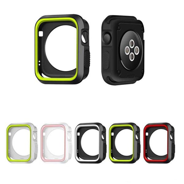 dual colors silicone case for apple watch 1 2 3 4 series tpu protective cover for iwatch 42mm 38mm 40mm 44mm
dual colors silicone case for apple watch 1 2 3 4 series tpu protective cover for iwatch 42mm 38mm 40mm 44mm