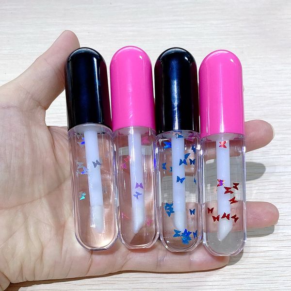 4.5ml clear plastic lipgloss packaging tube cosmetic empty lip gloss container with pink black lid fast shipping
4.5ml clear plastic lipgloss packaging tube cosmetic empty lip gloss container with pink black lid fast shipping