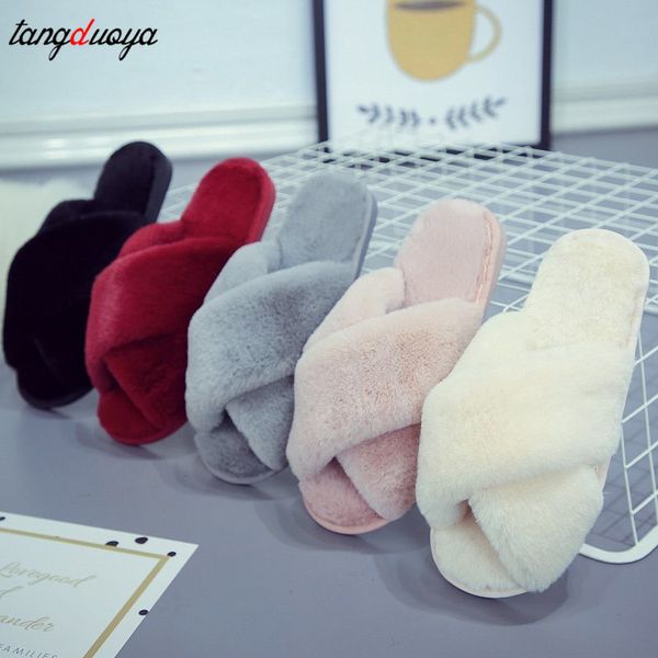women home slippers winter warm shoes woman slip on flats slides female faux fur slippers indoor shoes winter soft home, Black
women home slippers winter warm shoes woman slip on flats slides female faux fur slippers indoor shoes winter soft home, Black
