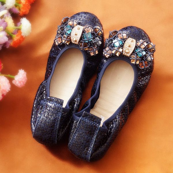loafer genuine leather shoes woman folding dancer weddings round toe ballet flats comfortable slip on ballerinas women flat shoe, Black
loafer genuine leather shoes woman folding dancer weddings round toe ballet flats comfortable slip on ballerinas women flat shoe, Black