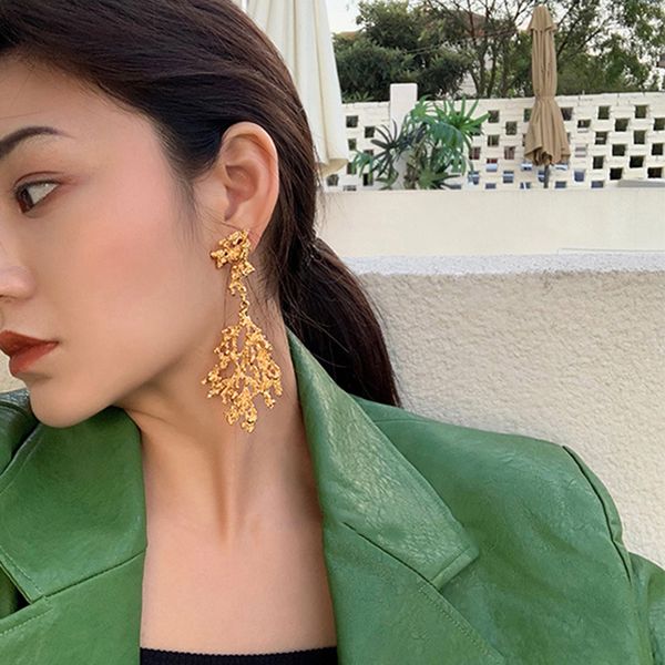 peri'sbox long tree branch gold earrings irregular textured dangle earrings for women vintage statement 2020 fashion, Silver
peri'sbox long tree branch gold earrings irregular textured dangle earrings for women vintage statement 2020 fashion, Silver