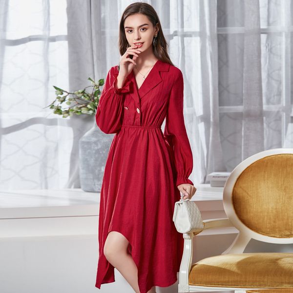 irregular skirt new style suit lapel dress long hi lo irregular dress long maxi style summer dresses, Black;gray
irregular skirt new style suit lapel dress long hi lo irregular dress long maxi style summer dresses, Black;gray