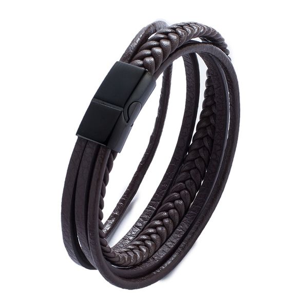 vintage men women jewelry brown multilayer leather bracelets & bangles black magnetic buckle fashion jewelry gift bb506, Golden;silver
vintage men women jewelry brown multilayer leather bracelets & bangles black magnetic buckle fashion jewelry gift bb506, Golden;silver
