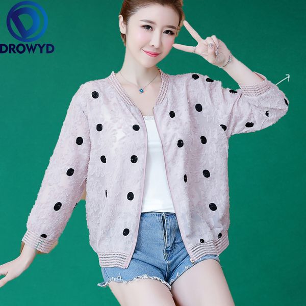 2020 korean slim baseball short jacket summer new casual pink thin women's bomber jacket fashion dot sunscreen cardigan, Black;brown
2020 korean slim baseball short jacket summer new casual pink thin women's bomber jacket fashion dot sunscreen cardigan, Black;brown