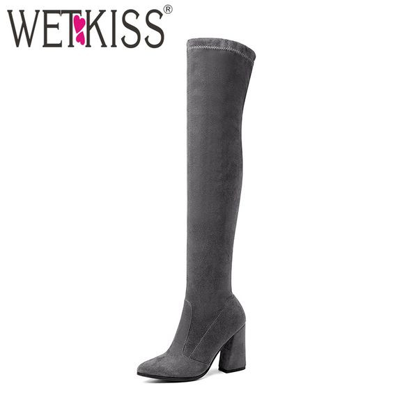 wetkiss 2020 зима последние stretch высокие сапоги для женщины моды толстой высоких каблуков обуви lady over knee ботинка женщин большого ра, Black
wetkiss 2020 зима последние stretch высокие сапоги для женщины моды толстой высоких каблуков обуви lady over knee ботинка женщин большого ра, Black