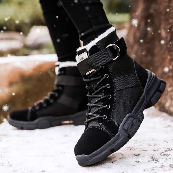 outdoor women sonw boots thick fur warm winter hiking boots climbing trekking shoes non-slip women's walking ankle, Black
outdoor women sonw boots thick fur warm winter hiking boots climbing trekking shoes non-slip women's walking ankle, Black