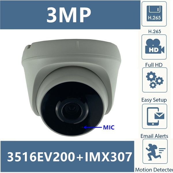 integrate mic audio ip dome camera sony imx307+3516ev200 3mp 2304*1296 h.265 low illumination infrared irc cms xmeye onvif p2p
integrate mic audio ip dome camera sony imx307+3516ev200 3mp 2304*1296 h.265 low illumination infrared irc cms xmeye onvif p2p