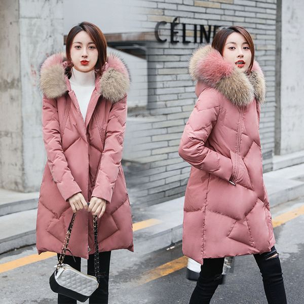 women's down jacket winter coat female hooded parka plus size women coats raccoon dog fur collar 6xl mujeres abrigos pph1321, Black
women's down jacket winter coat female hooded parka plus size women coats raccoon dog fur collar 6xl mujeres abrigos pph1321, Black
