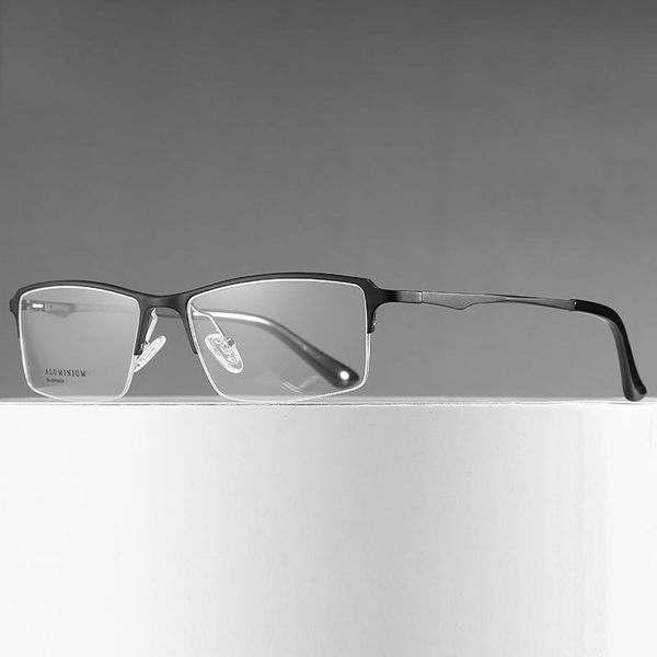 new arrival aluminum magnesium glasses frame half rim eyeglasses anti blue ray men business style optical spectacles, Black
new arrival aluminum magnesium glasses frame half rim eyeglasses anti blue ray men business style optical spectacles, Black