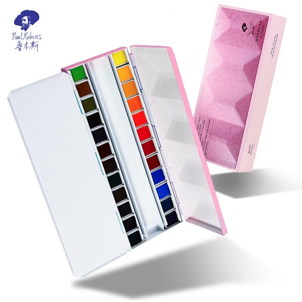 officall rubens watercolor paint set 24 colors solid sparkling giftbox for artists and hobbyists
officall rubens watercolor paint set 24 colors solid sparkling giftbox for artists and hobbyists
