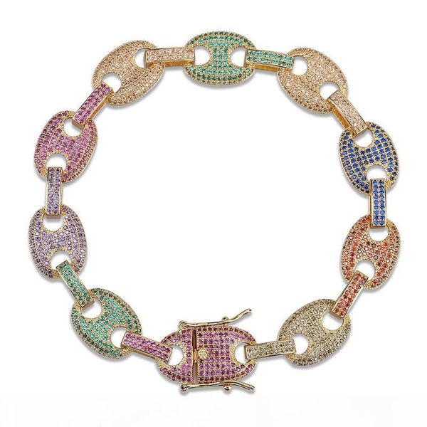 europe and america fahion mens bling iced out cz bracelet link chain hiphop punk jewelry gift, Black
europe and america fahion mens bling iced out cz bracelet link chain hiphop punk jewelry gift, Black