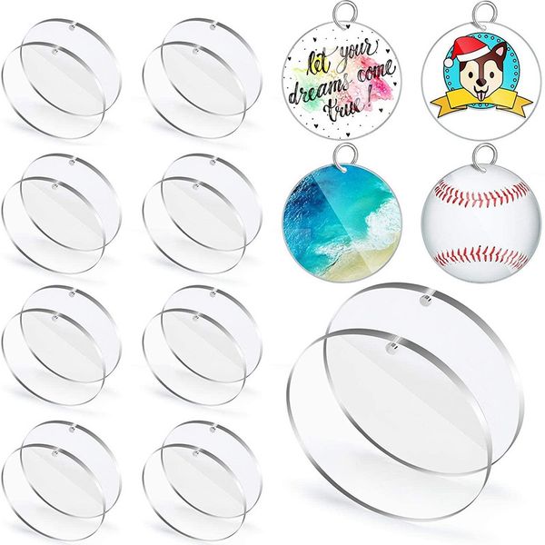 40 pieces of 5.08cm diameter transparent acrylic,perfect for diy acrylic key chains, gift tags, christmas decorations, Silver
40 pieces of 5.08cm diameter transparent acrylic,perfect for diy acrylic key chains, gift tags, christmas decorations, Silver