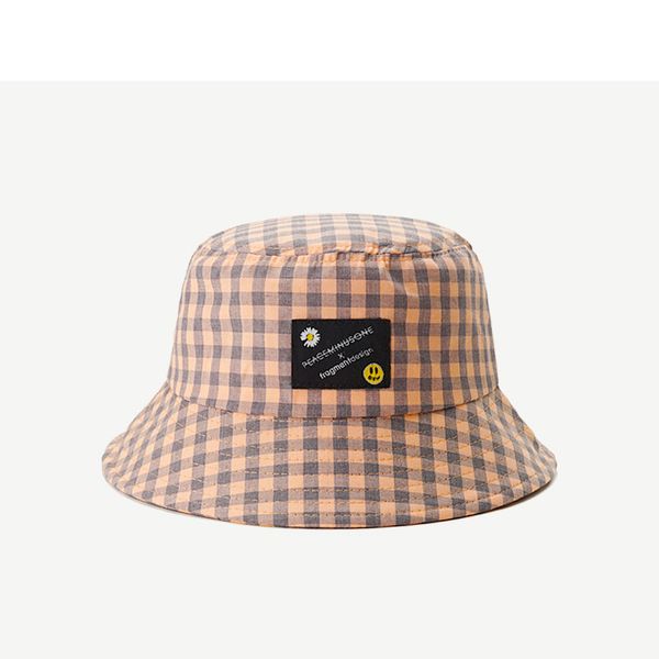 women's summer plaid fisherman hat, college style, smiling face, cloth basin hat, Blue;gray
women's summer plaid fisherman hat, college style, smiling face, cloth basin hat, Blue;gray