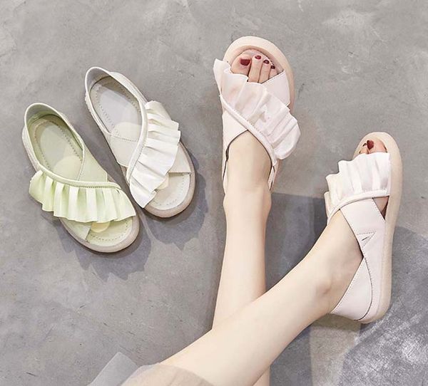 fashion women sandals slides summer flats real leather platform sandals flats shoes ladies beach shoes b06 p33, Black
fashion women sandals slides summer flats real leather platform sandals flats shoes ladies beach shoes b06 p33, Black