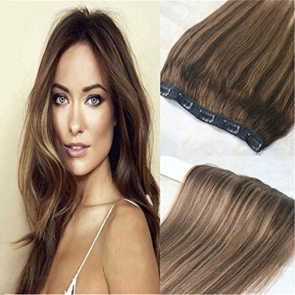 one piece real extensions волос клип в выметание человеческих волос выделите цвет # 4 chololates brown для # 27 honey blonde ombre hair уток, Black
one piece real extensions волос клип в выметание человеческих волос выделите цвет # 4 chololates brown для # 27 honey blonde ombre hair уток, Black