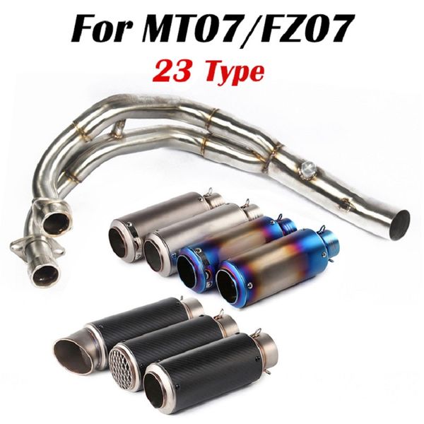 скольжение на мотоцикле выхлоп избежать полная система для fz-07 mt-07 mt 07 2013 - 2020 измененный передний среднего звена трубы глушителя
скольжение на мотоцикле выхлоп избежать полная система для fz-07 mt-07 mt 07 2013 - 2020 измененный передний среднего звена трубы глушителя
