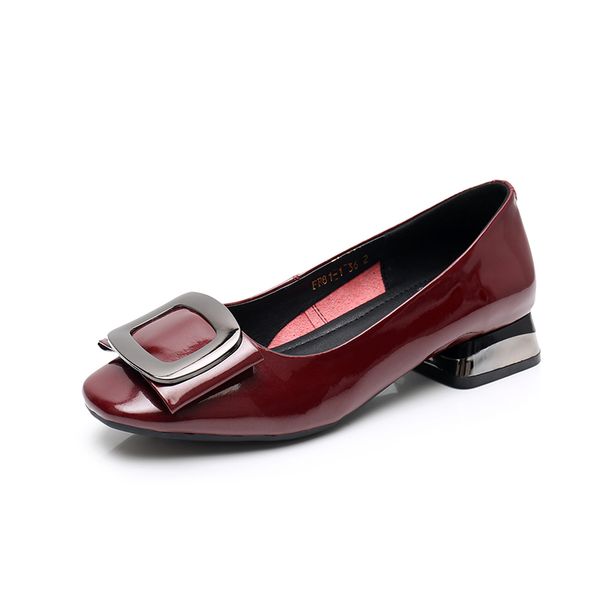 dress shoes 2021 women pumps patent genuine leather low square heel slip-on elegant, Black
dress shoes 2021 women pumps patent genuine leather low square heel slip-on elegant, Black