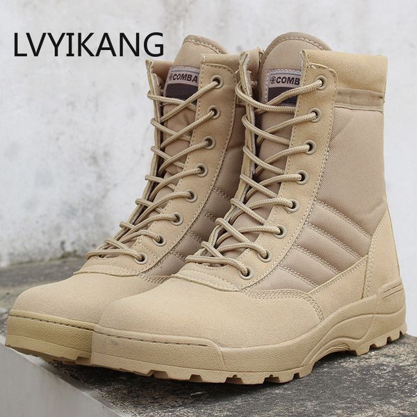 2020 men desert tactical boots mens work safty shoes swat army boot zapatos ankle lace-up combat boots l410, Black
2020 men desert tactical boots mens work safty shoes swat army boot zapatos ankle lace-up combat boots l410, Black