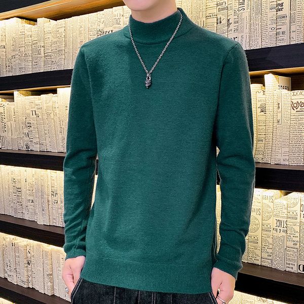 half high collar sweater men spring autumn pull homme soft knitwear cotton wool pullover men pure color mens sweaters, White;black
half high collar sweater men spring autumn pull homme soft knitwear cotton wool pullover men pure color mens sweaters, White;black