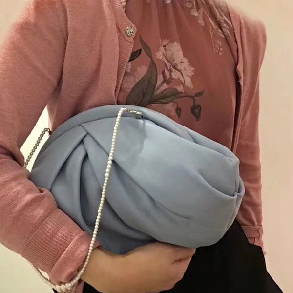 2020 new bag armpit bag pleated pearl shoulder large capacity crossbody women solid color a608
2020 new bag armpit bag pleated pearl shoulder large capacity crossbody women solid color a608