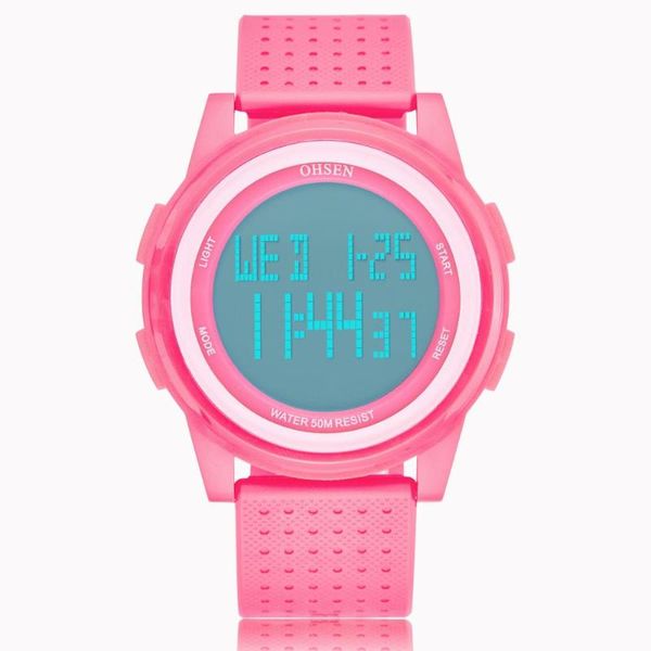 ohsen cute pink digital women wristwatch relogio feminino waterproof silicone bracelet watch led electronic sport girl clocks, Slivery;brown
ohsen cute pink digital women wristwatch relogio feminino waterproof silicone bracelet watch led electronic sport girl clocks, Slivery;brown