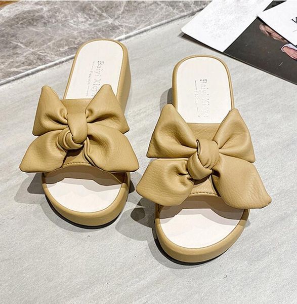 slippers women slides summer bow summer sandals bow-knot slippers thick soles platform female beach shoes sandalias mujer 5.19, Black
slippers women slides summer bow summer sandals bow-knot slippers thick soles platform female beach shoes sandalias mujer 5.19, Black