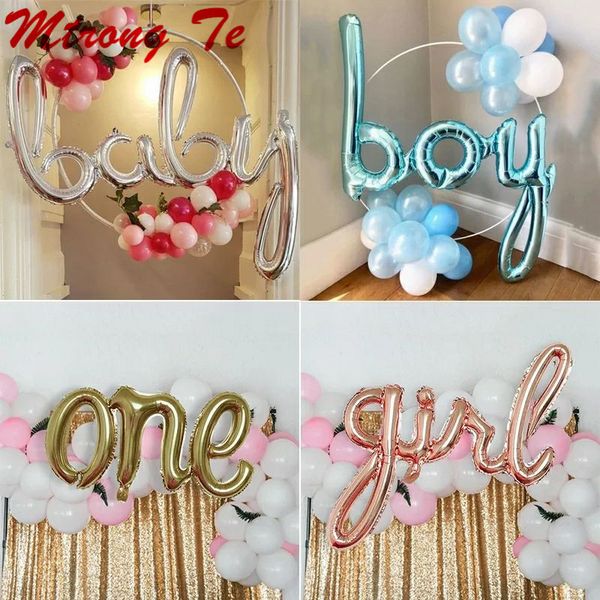 party decoration rose gold link one boy girl hello baby letter foil balloons shower 1st first birthday air globos
party decoration rose gold link one boy girl hello baby letter foil balloons shower 1st first birthday air globos