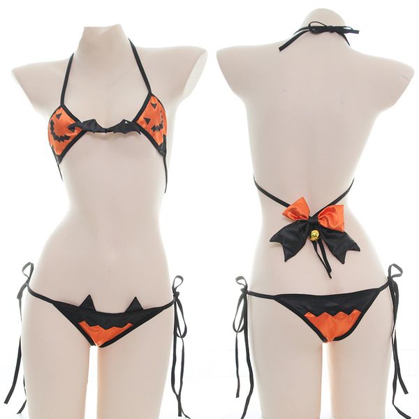 bras sets japanese bow set with bell sleepwear lolita cosplay bandage pumpkin devil pajamas women's lingerie exotic apparel, Red;black
bras sets japanese bow set with bell sleepwear lolita cosplay bandage pumpkin devil pajamas women's lingerie exotic apparel, Red;black