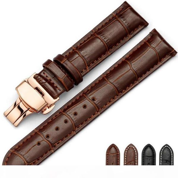 leather watch band wrist strap 16mm 18mm 20mm 22mm 24mm rose gold butterfly clasp buckle replacement bracelet belt black brown
leather watch band wrist strap 16mm 18mm 20mm 22mm 24mm rose gold butterfly clasp buckle replacement bracelet belt black brown