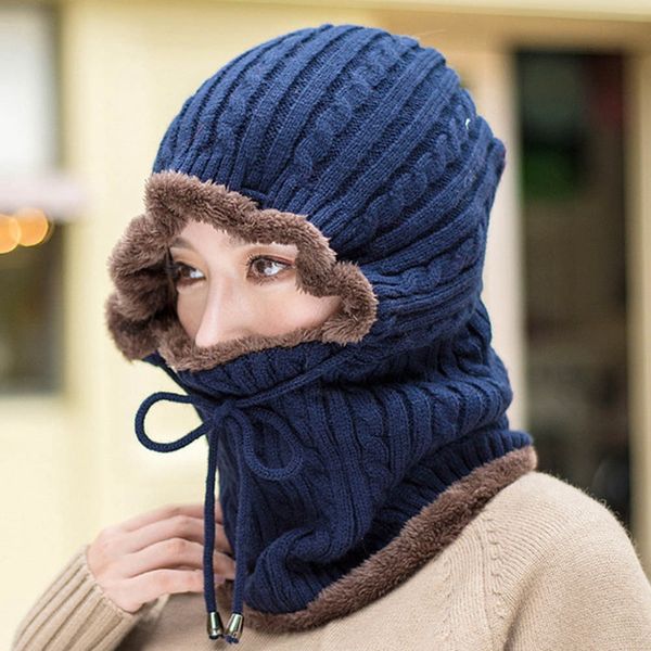 fashion winter women warm ski beanie cap knit snow hat skull scarf balaclava 2 in 1, Blue;gray
fashion winter women warm ski beanie cap knit snow hat skull scarf balaclava 2 in 1, Blue;gray