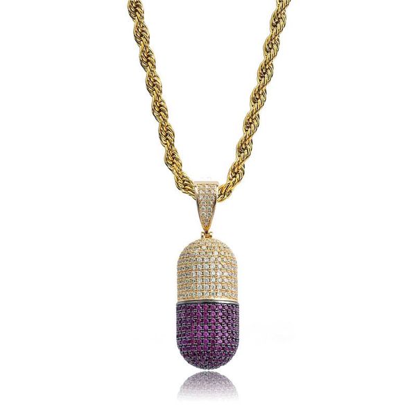 necklace hip hop jewelry inlaid zircon two-color detachable pill iced out chain vintage cacique pendant necklace jewelry wholesale
necklace hip hop jewelry inlaid zircon two-color detachable pill iced out chain vintage cacique pendant necklace jewelry wholesale