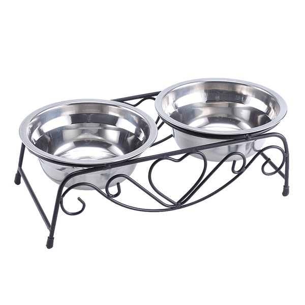 double dish anti slip pet bowl home durable stainless steel stand feeder outdoor
double dish anti slip pet bowl home durable stainless steel stand feeder outdoor
